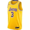 Men's Los Angeles Lakers Anthony Davis #3 Gold Swingman Jersey - Icon Edition - acejersey