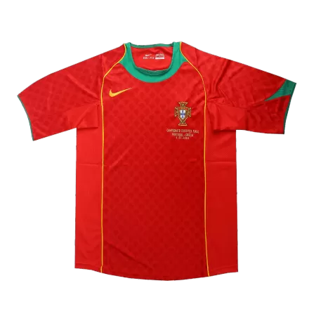 Portugal Home Retro Soccer Jersey 2004 - acejersey