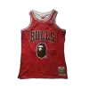 Men's Chicago Bulls BAPE #93 Red Hardwood Classics Swingman Jersey - acejersey