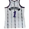 Men's Toronto Raptors McGrady #1 White Hardwood Classics Swingman Jersey 1998/99 - acejersey