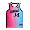 Men's Miami Heat Herro #14 Blue&Pink Swingman Jersey 2020/21 - City Edition - acejersey