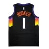 Men's Phoenix Suns Booker #1 Black Swingman Jersey 2021 - City Edition - acejersey