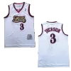 Men's Philadelphia 76ers Iverson #3 White Hardwood Classics Jersey 1997/98 - acejersey