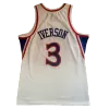 Men's Philadelphia 76ers Allen Iverson #3 White Hardwood Classics Swingman Jersey 1996/97 - acejersey