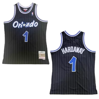 Men's Orlando Magic Hardaway #1 Black Hardwood Classics Jersey 1994/95 - acejersey