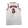 Men's Philadelphia 76ers Iverson #3 White Hardwood Classics Jersey 1997/98 - acejersey