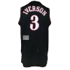 Men's Philadelphia 76ers Iverson #3 Black Hardwood Classics Jersey 1997/98 - acejersey