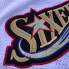 Men's Philadelphia 76ers Iverson #3 White Hardwood Classics Jersey 1997/98 - acejersey