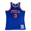 Men's Philadelphia 76ers Iverson #3 Blue Hardwood Classics Jersey 1996/97 - acejersey