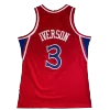 Men's Philadelphia 76ers Iverson #3 Red Hardwood Classics Jersey 1996/97 - acejersey