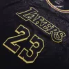 Men's Los Angeles Lakers James #23 Black Swingman Jersey - City Edition - acejersey