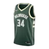 Men's Milwaukee Bucks Antetokounmpo #34 Green Swingman Jersey - acejersey