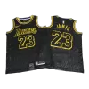 Men's Los Angeles Lakers James #23 Black Swingman Jersey - City Edition - acejersey