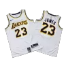 Men's Los Angeles Lakers James #23 White Swingman Jersey - Association Edition - acejersey