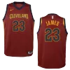 Men's Cleveland Cavaliers Lebron James #23 Wine Swingman Jersey - Icon Edition - acejersey