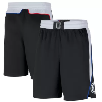 Men's Los Angeles Clippers Black Basketball Shorts 2020/21 - City Edition - acejersey