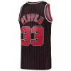 Men's Chicago Bulls Scottie Pippen #33 Black Hardwood Classics Swingman Jersey 1995/96 - acejersey