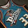 Men's Detroit Pistons Grant Hill #33 Blue Hardwood Classics Swingman Jersey 1998/99 - acejersey