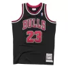 Men's Chicago Bulls Michael Jordan #23 Black Hardwood Classics Jersey 1997/98 - acejersey