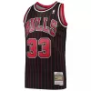 Men's Chicago Bulls Scottie Pippen #33 Black Hardwood Classics Swingman Jersey 1995/96 - acejersey