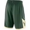 Men's Milwaukee Bucks Green Basketball Shorts 2019/20 - Icon Edition - acejersey