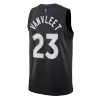 Men's Toronto Raptors Fred VanVleet #23 Nike Black&Purple 2021 Swingman NBA Jersey - Earned Edition - acejersey