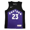 Men's Toronto Raptors Fred VanVleet #23 Nike Black&Purple 2021 Swingman NBA Jersey - Earned Edition - acejersey