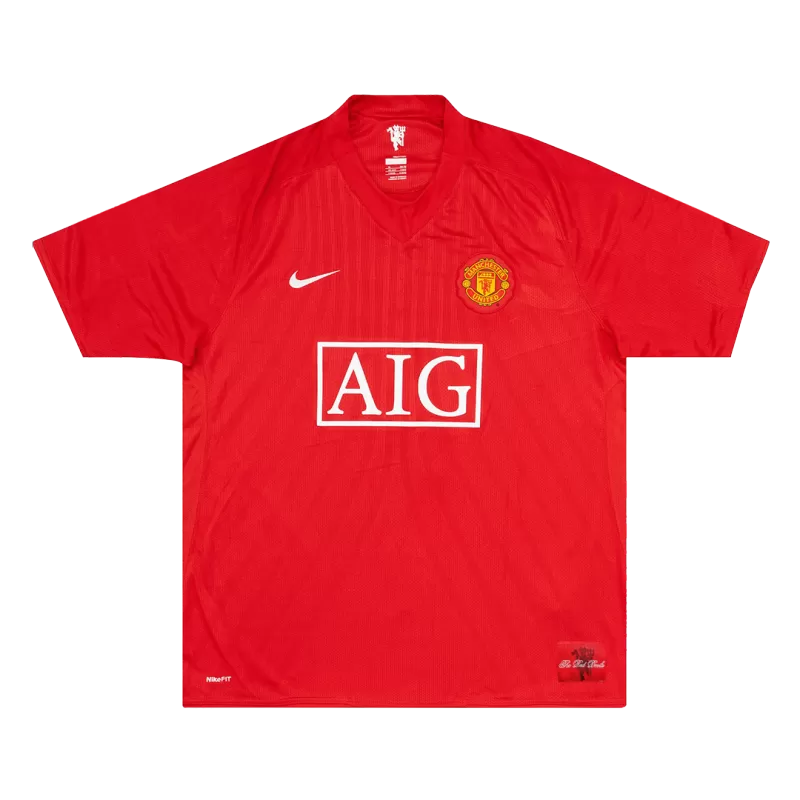 Manchester United ROONEY #10 Home Retro Soccer Jersey 2007/08 - acejersey