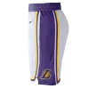 Men's Los Angeles Lakers White Basketball Shorts 2019/20 - Association Edition - acejersey