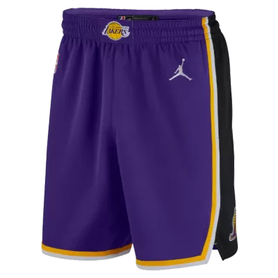 Men's Los Angeles Lakers Purple Basketball Shorts 2020/21 - Association Edition - acejersey