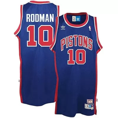 Men's Detroit Pistons Dennis Rodman #10 Black Hardwood Classics Swingman Jersey - acejersey