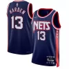 Men'sBrooklyn Nets James Harden #13 Nike Navy 2021/22 Diamond Swingman NBA Jersey - City Edition - acejersey