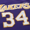 Men's Los Angeles Lakers Shaquille O'NEAL #34 Purple Hardwood Classics Swingman Jersey 1999/00 - acejersey