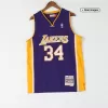 Men's Los Angeles Lakers Shaquille O'NEAL #34 Purple Hardwood Classics Swingman Jersey 1999/00 - acejersey