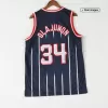 Men's Houston Rockets Hakeem Olajuwon #34 Navy Hardwood Classics Swingman Jersey - acejersey