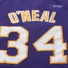 Men's Los Angeles Lakers Shaquille O'NEAL #34 Purple Hardwood Classics Swingman Jersey 1999/00 - acejersey