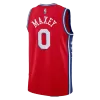 Men's Philadelphia 76ers Tyrese Maxey #0 Red Swingman Jersey - Icon Edition - acejersey