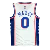 Men's Philadelphia 76ers Tyrese Maxey #0 White Swingman Jersey 2021/22 - Icon Edition - acejersey