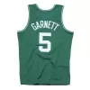 Men's Boston Celtics Kevin Garnet #5 Green Hardwood Classics Swingman Jersey 2007/08 - acejersey