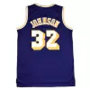 Men's Los Angeles Lakers Magic Johnson #32 Purple Hardwood Classics Jersey 1984/85 - acejersey