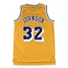 Men's Los Angeles Lakers Magic Johnson #32 Yellow Hardwood Classics Jersey 1984/85 - acejersey