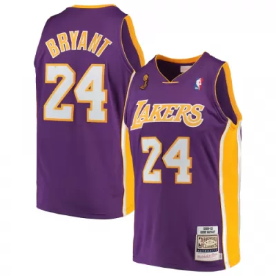 Men's Los Angeles Lakers Kobe Bryant #24 Purple Hardwood Classics Jersey 08/09 - acejersey