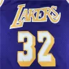 Men's Los Angeles Lakers Magic Johnson #32 Purple Hardwood Classics Jersey 1984/85 - acejersey