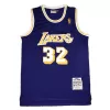 Men's Los Angeles Lakers Magic Johnson #32 Purple Hardwood Classics Jersey 1984/85 - acejersey