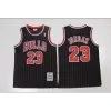 Men's Chicago Bulls Michael Jordan #23 Black&Red Hardwood Classics Jersey 95-96 - acejersey