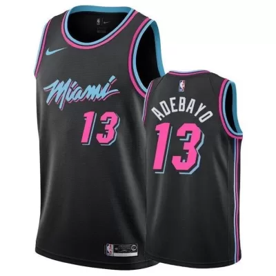 Men's Miami Heat Bam Adebayo #13 Black Swingman Jersey 2019/20 - City Edition - acejersey