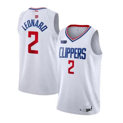 Men's Los Angeles Clippers Leonard #2 White Swingman Jersey 2019/20 - Association Edition - acejersey