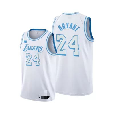 Men's Los Angeles Lakers Bryant #24 White Swingman Jersey 2020/21 - City Edition - acejersey