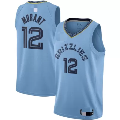 Men's Memphis Grizzlies Ja Morant #12 Light Blue Swingman Jersey 2020/21 - Statement Edition - acejersey