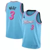 Men's Miami Heat Dwyane Wade #3 Blue Swingman Jersey 2019/20 - City Edition - acejersey